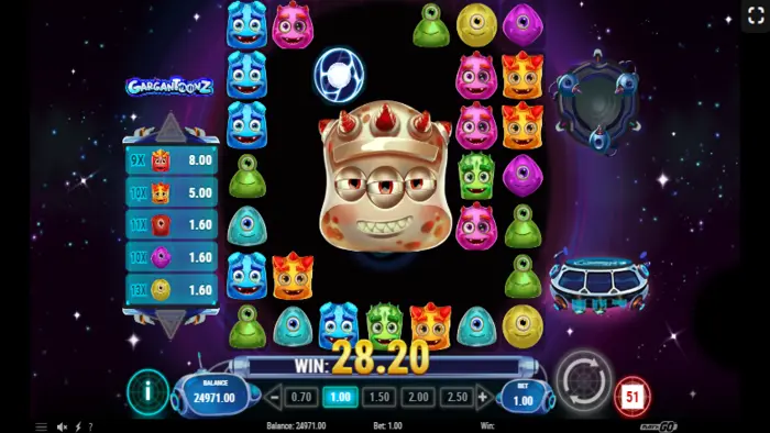 Gargantoonz pokie screenshot 4