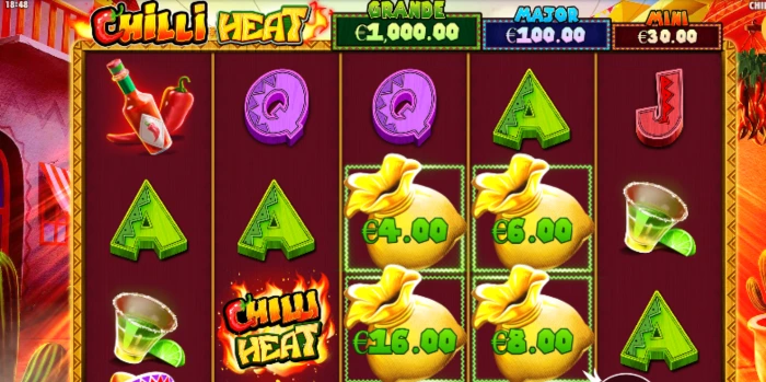 Chilli Heat pokie screenshot 2