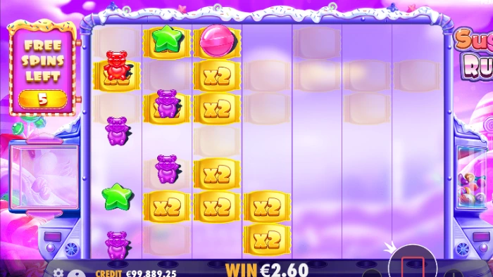 Sugar rush pokie screenshot