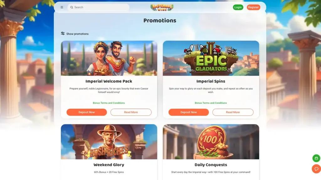 Imperial Wins Casino NZ Promotions